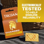 Trojan Charged Lubricated Latex Condoms, 18 Count - Image 3