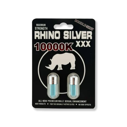 Rhino Silver 10000K XXX Pill, 2 Capsules